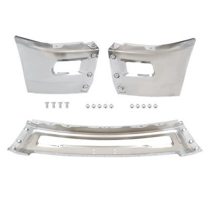Solid Spare For Dodge RAM 2500 3500 2010-2018 Split-type Front Bumper W/o Sensor Hole Chrome