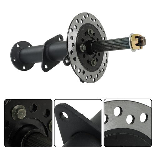 Solid Spare 40 Inch Rear Axle Kit with 3 Stud Hub Fit For 6 Inch and 7 Inch wheels