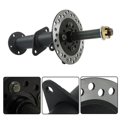 Solid Spare 40 Inch Rear Axle Kit with 3 Stud Hub Fit For 6 Inch and 7 Inch wheels