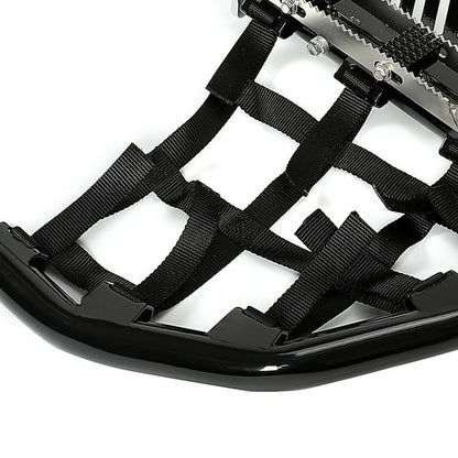 Solid Spare Nerf Bars For Kawasaki KFX 700 Pro Peg Heel Guards Steel Side Step Bar BLK Nets
