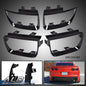 Solid Spare Set Of 4 Tail Light Bezel Covers Black Fit For 2010-2013 Chevy Camaro LT LS SS