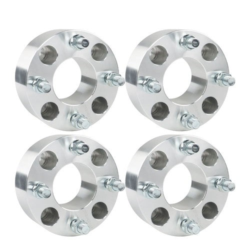 Solid Spare Wheel Spacers 2" 50mm 4x101.6mm Hub Bore 62mm Thread Size 1/2"x20 Silver 4Pcs US