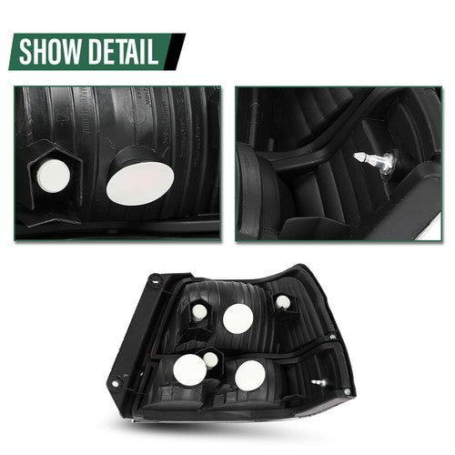 Solid Spare Rear Tail Lights Fit For 95-99 Toyota Tercel CE STD DX Brake Lamps Left+Right