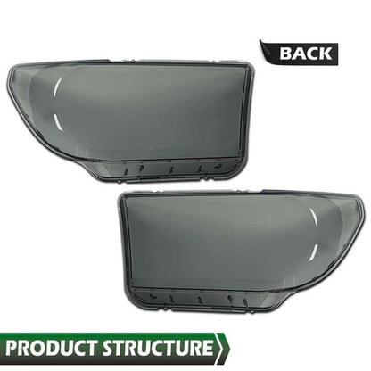 Solid Spare Fit For 2007-2013 Toyota Tundra 2008-17 Sequoia Headlight Replacement Lens Smoke
