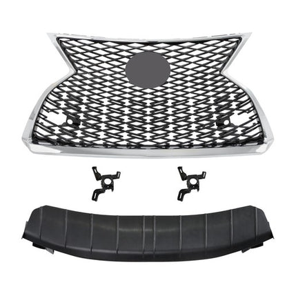 Solid Spare Front Upper Grill Replacement For Lexus RX350 RX450h 2020-2022 W/ Sensor Holes