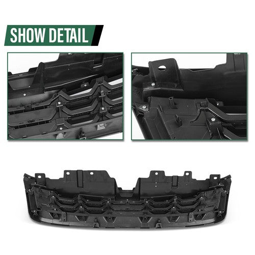 Solid Spare Fit For 2011-2013 Subaru Forester Front Bumper Upper Grille Assembly Silver