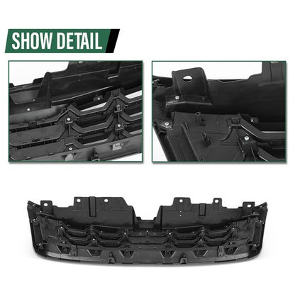 Solid Spare Fit For 2011-2013 Subaru Forester Front Bumper Upper Grille Assembly Silver