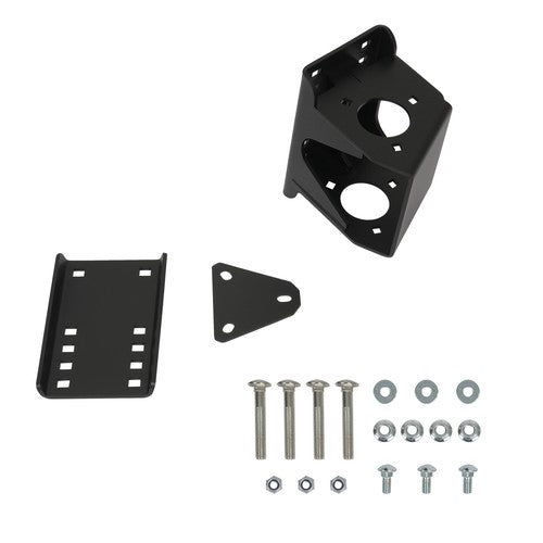 Solid Spare Trailer Tongue Jack Bolt-On Relocation for 3-Bolt/ A-Frame Tongue Jack Tailgate