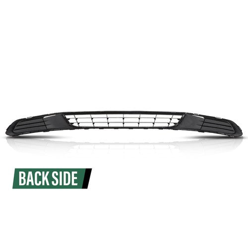 Solid Spare Fit For 10-14 VW Jetta Front Bumper Lower Grille w/ Chrome Trim+Fog Light Cover