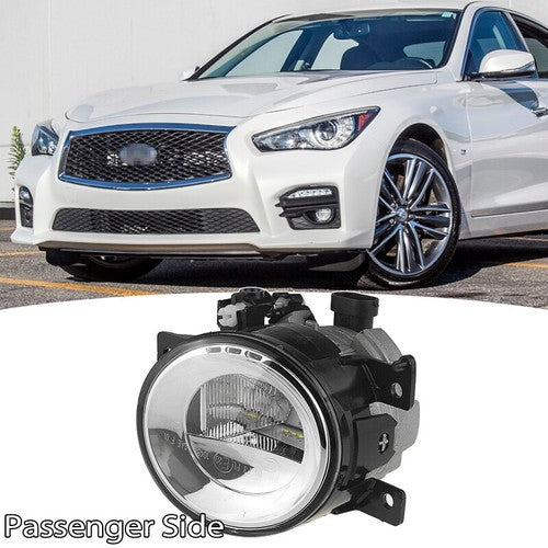 Fit 2014-2021 Infiniti Q50 QX60 QX80 Q70 Q70L LED Fog Light Passenger Side RH