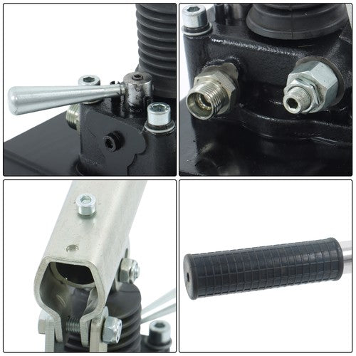 Solid Spare Hydraulic Piston Hand Pump 2.7 Cid 5 Quart With Valve For Double Acting Cylinder