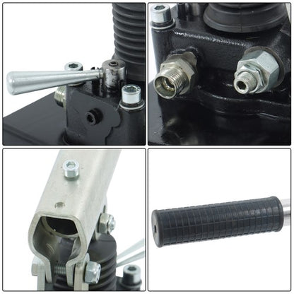 Solid Spare Hydraulic Piston Hand Pump 2.7 Cid 5 Quart With Valve For Double Acting Cylinder