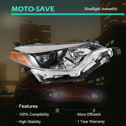 Solid Spare Headlight Headlamps Assembly Fit For Toyota Corolla 2014-2016 RH Side Clear Lens