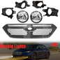 Fit 2022-2023 Subaru WRX Girlle & LED Fog lights W/Cover Bracket & Double Lights