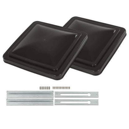 Solid Spare New 2pcs Smoke 14" x 14" Replacement Roof Vent Cover Camper RV Trailer Ventline