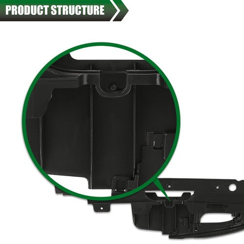 Solid Spare Fit For 11-14 Chevrolet Cruze #GM1224100 Black Radiator Support Bracket Cover
