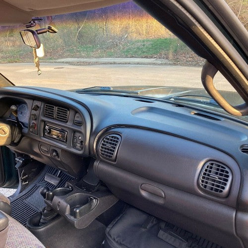Solid Spare Black Dash Bezel Dashboard Cover For 98-2001 Ram 1500 & 1998-2002 Ram 2500 3500