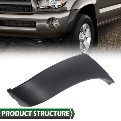 Solid Spare Fit For 2005-2011 Toyota Tacoma Black Front Bumper End Cap Left Side