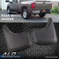 Solid Spare Fit For 2014-2018 Chevy Silverado 1500 Molded Rear Mud Flaps Splash Guards Black