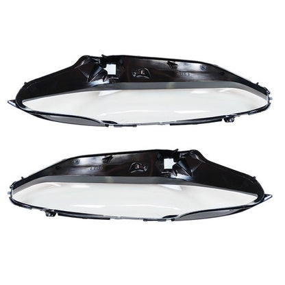 For BMW 4 Series G22 G23 2020-2022 US New A Pair Front Headlamp Lens Cover+Glue
