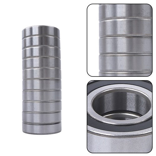 Solid Spare 10Pcs 6206-2RS Bearings 30×62×16mm Double Rubber Seals Deep Groove Ball Bearing