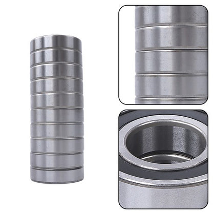Solid Spare 10Pcs 6206-2RS Bearings 30×62×16mm Double Rubber Seals Deep Groove Ball Bearing