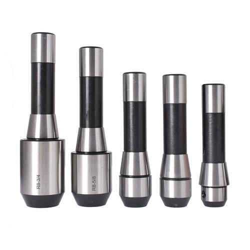 Solid Spare R8 End Mill Holder Set Adapter Kit For With a R8 Spindle Milling Machines 5 Pcs