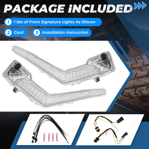 Solid Spare LED Turn Signal Light Chrome For Can Am Maverick X3 MAX R XDS/XRS Turbo 17-25
