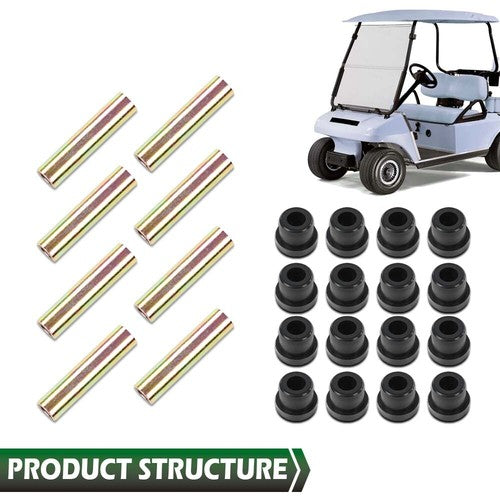 Solid Spare Front And Rear Leaf Spring Bushing Kit Set Fit For Golf Cart DS 1981+ Club Car
