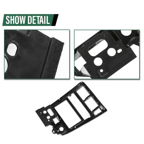 Solid Spare Fit For 1998-2004 Toyota Tacoma Center Dash Radio Bezel Trim Cover Black