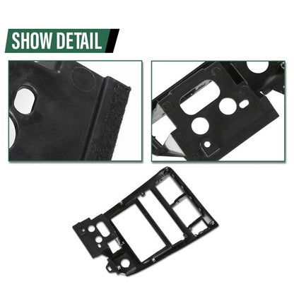 Solid Spare Fit For 1998-2004 Toyota Tacoma Center Dash Radio Bezel Trim Cover Black