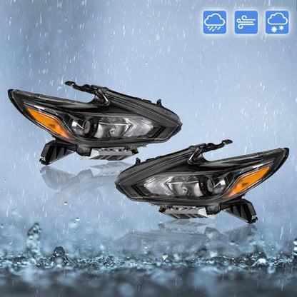Solid Spare LH+RH Side headlights For Nissan Altima S SV SL 2016 2017 2018 Halogen Chrome