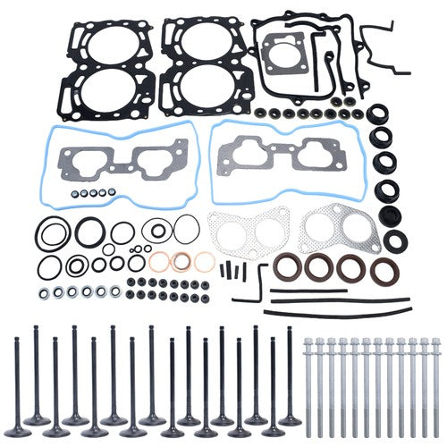 New Head Gasket Set Intake Exhaust Valves Fits For 2004-2009 Subaru 2.5L