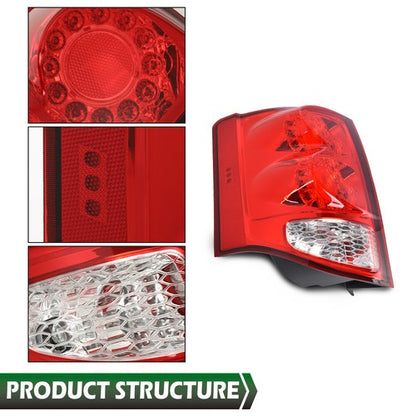 Solid Spare Fit For 2011-2020 Dodge Grand Caravan LED Tail Light Brake Lamp Left Driver Side