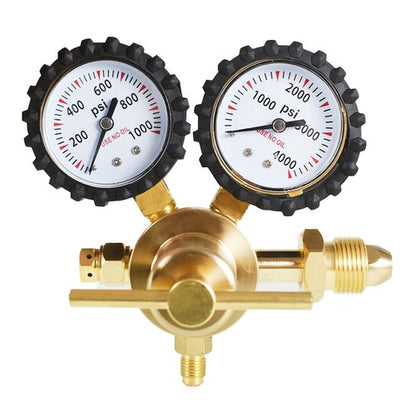 Solid Spare Nitrogen Regulator with 0-800 psi Delivery Pressure 1/4" Flare Output New