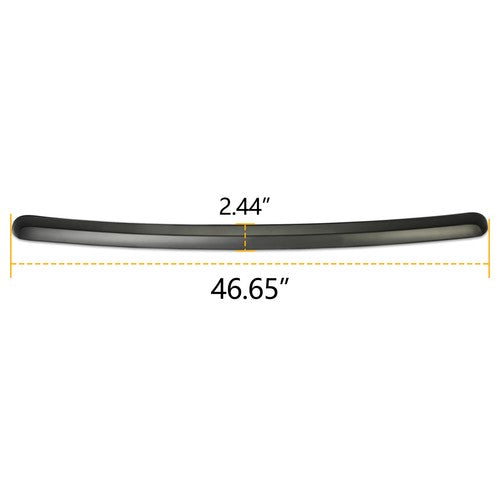 Solid Spare Black Front Hood Molding Trim Moulding For 07-13 GMC Sierra 1500 2500HD 3500 HD