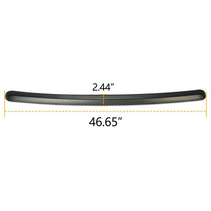 Solid Spare Black Front Hood Molding Trim Moulding For 07-13 GMC Sierra 1500 2500HD 3500 HD