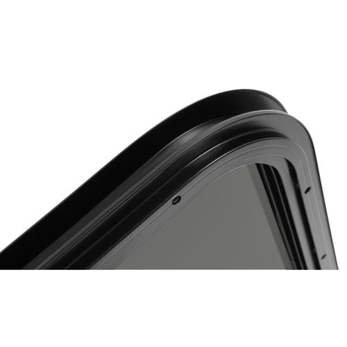 Solid Spare Black Screen RV Window 12" X 35" with Trim Ring Universal Dark Tempered Glass