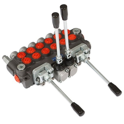 Solid Spare Hydraulic Backhoe Directional Control Valve w/ 4 Joysticks 6 Spool 11 GPM New