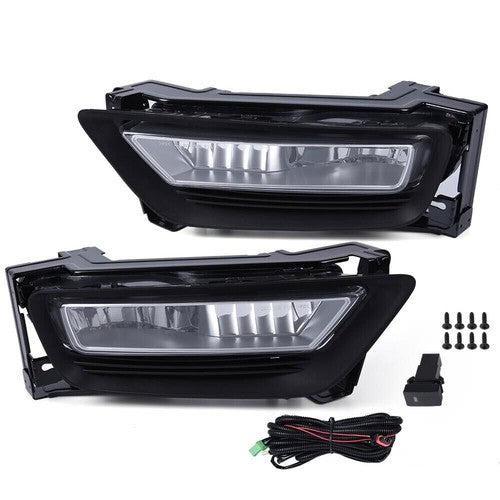 Solid Spare Fit For 2013 2014 2015 Honda Accord Sedan Clear Front Bumper Fog Lights W/ Bulbs