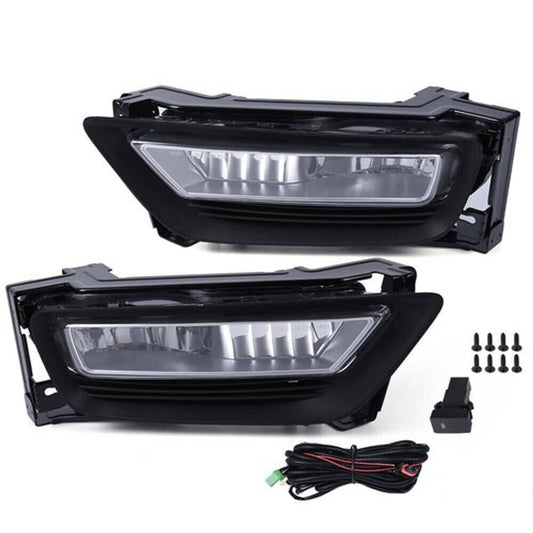 Solid Spare Fit For 2013 2014 2015 Honda Accord Sedan Clear Front Bumper Fog Lights W/ Bulbs