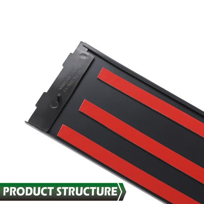 Solid Spare Fit For 2011-2019 Jeep Grand Cherokee Rear Door B Pillar Window Trim Black 2pcs
