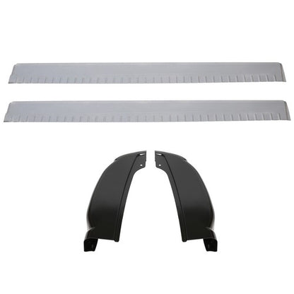 Solid Spare Inner & Outer Rocker Panels W/ Cab Corners For 99-07 Chevy Silverado 4DR EXT Cab