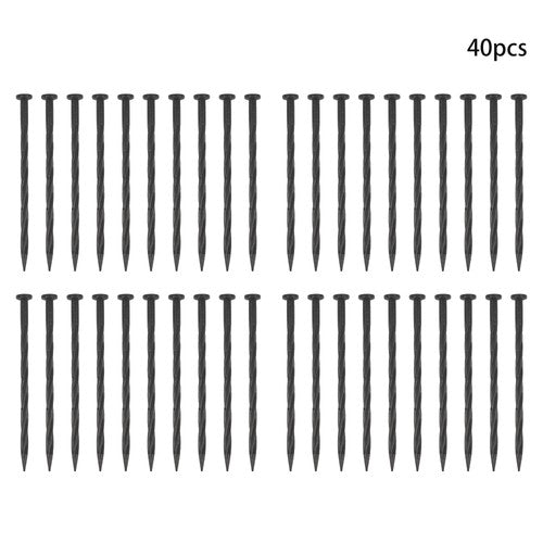 Solid Spare 240FT No Dig Lawn Border L-shaped Lawn Garden Edging Kit W/ 40 Spikes Plastic
