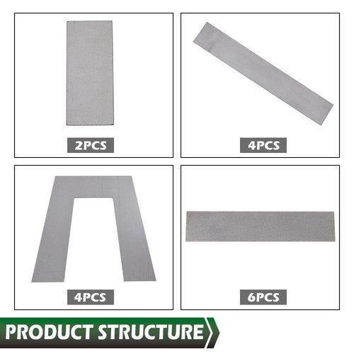 Solid Spare Universal Weld on Lowering Truck Under Bed Frame 10" Step C Notch Kit 2" Wide GM