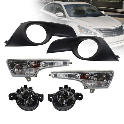 Fog Lights & Corner Turn Signal Lamps w/o Wiring Set For 2013-2015 Nissan Altima