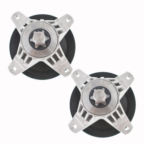 Solid Spare For Troy Bilt MTD 618-06991 918-06991 2x Spindle Assembly W/Pulley Bolt
