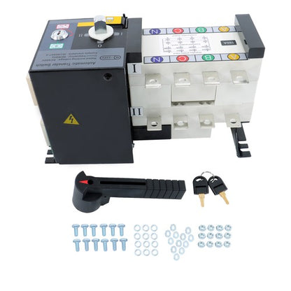 Solid Spare 1Pack ATS Automatic Transfer Switch 160A 4 Poles Grid to AC Generator 110V 220V