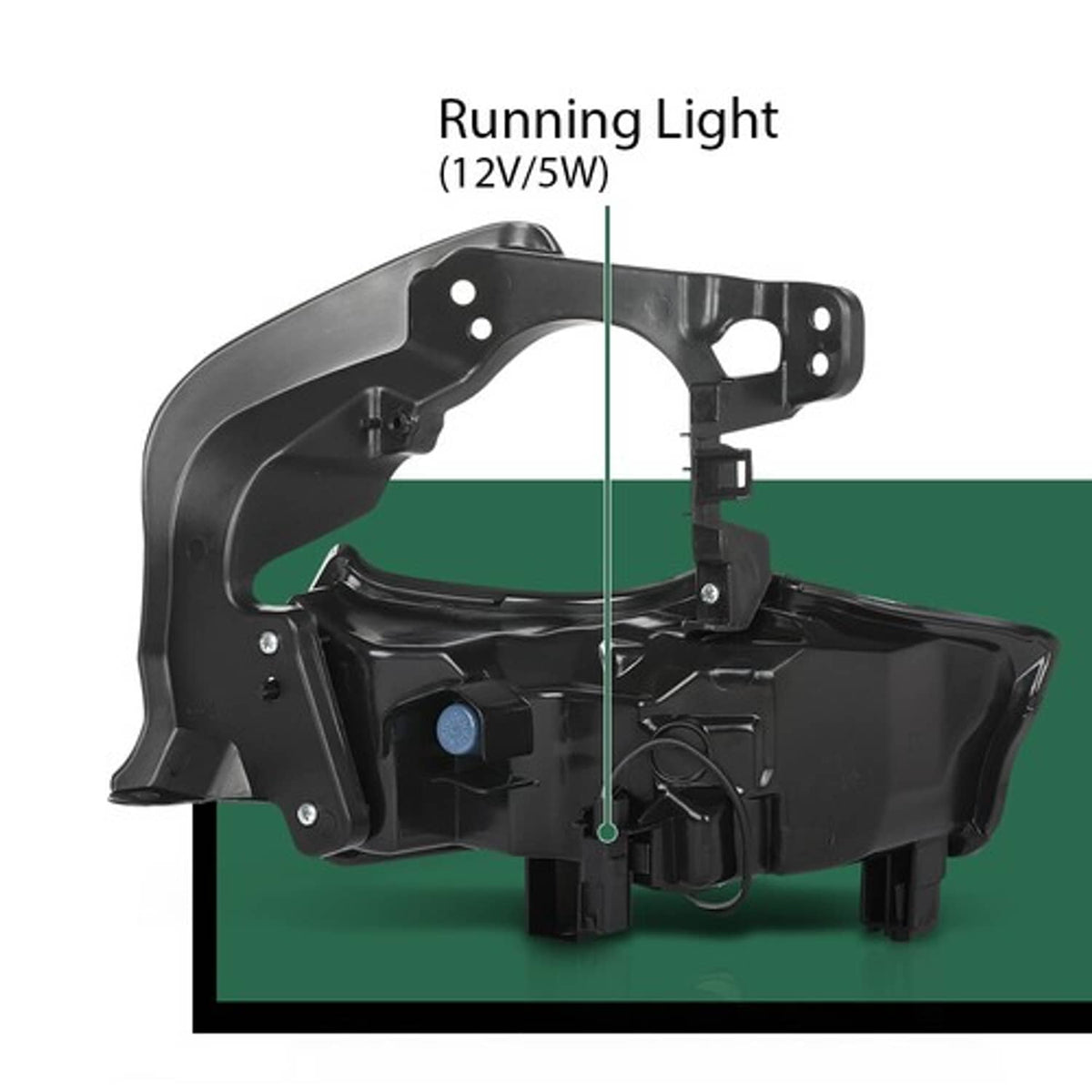 Solid Spare Fit For 2014-2016 Toyota Highlander LED DRL Daytime Running Lights Left+Right