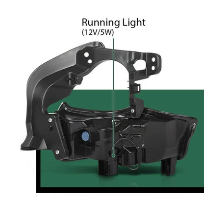 Solid Spare Fit For 2014-2016 Toyota Highlander LED DRL Daytime Running Lights Left+Right
